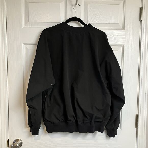 VINTAGE 90s Arctic Cat Racing Snowmobile Pullover Jacket Size XL Black Lined - Picture 2 of 11